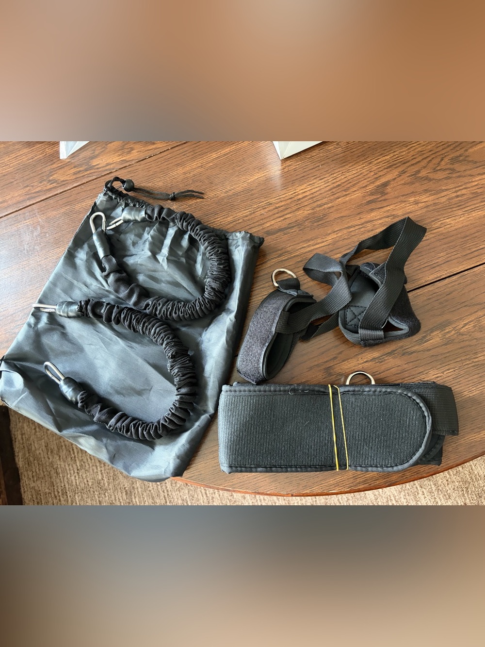 Black Vertical Jump Resistance  Set with Carry Pouch